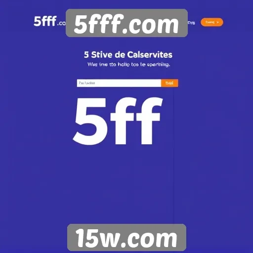 Interface do usuário do site 5fff.com avaliada